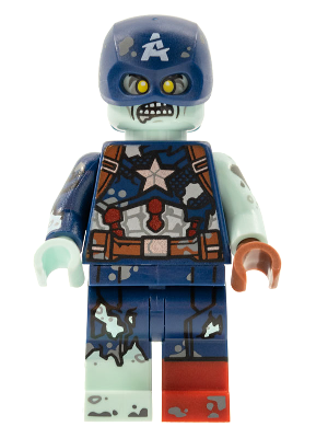 LEGO MINIFIG Minifigure Series Zombie Captain America colmar09