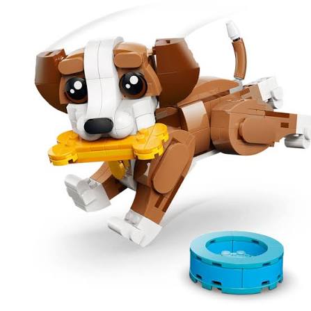 LEGO Creator 3 in 1 Cute Animals Playful Puppy Dog 31382