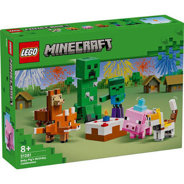 PRE-LOVED LEGO Minecraft Baby Pig's Birthday Celebration 21281