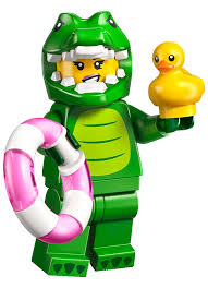 LEGO MINIFIG Crocodile Costume Fan, Series 28 col28-8