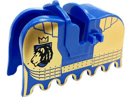 LEGO PART Horse Barding, Ruffled Edge with Knights Kingdom II Lion with Crown Pattern 2490pb05
