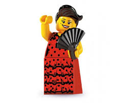 LEGO MINIFIG Flamenco Dancer, Series 6 col06-6