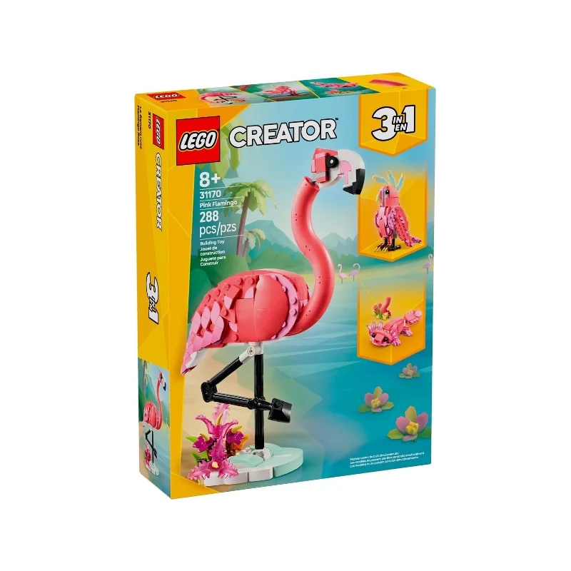LEGO Creator 3 in 1 Wild Animals Pink Flamingo 31170