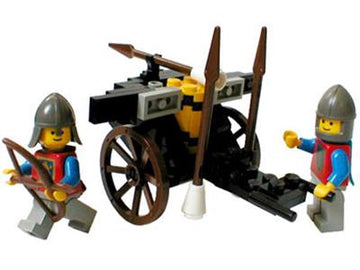 PRE-LOVED LEGO Lion Knights Siege Cart 6012 (No Box)