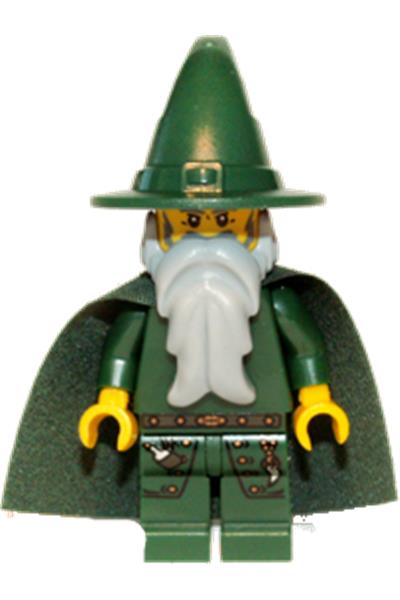 LEGO MINIFIG Castle Dark Green Wizard cas509