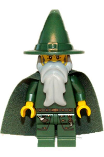 LEGO MINIFIG Castle Dark Green Wizard cas509