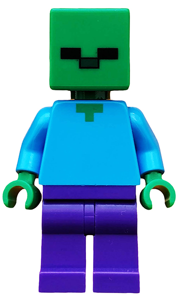 LEGO MINIFIG Minecraft Zombie min010