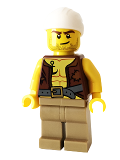 LEGO MINIFIG Pirates Old Pirate pi158