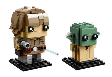 PRE-LOVED LEGO BrickHeadz Star Wars Luke & Yoda 41627 (No Box)
