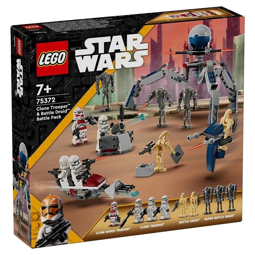 PRE-LOVED LEGO Star Wars The Clone Wars Clone Trooper & Battle Droid Battle Pack 75372