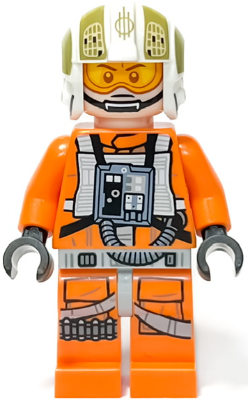 LEGO MINIFIG Star Wars Rebel Pilot Y-wing Jon Dutch Vander Gold Leader sw1279