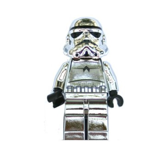 LEGO MINIFIG Star Wars Imperial StormTrooper -Chrome Silver sw0097
